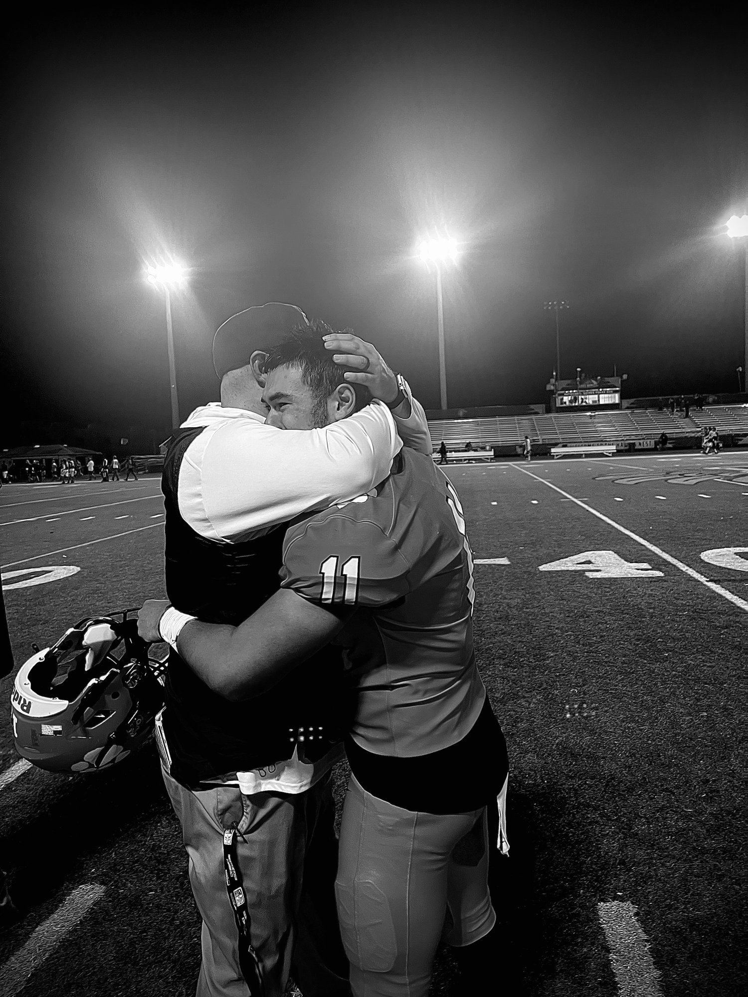 Coach Diso with his son