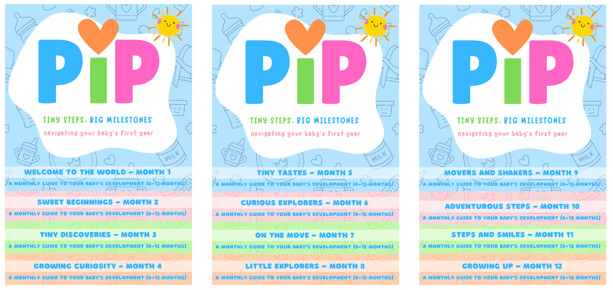 PIP Baby Book Series 0-12 Months